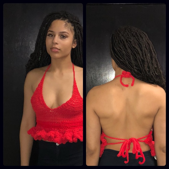 Crochet Peplum Top - Picture 1 of 1